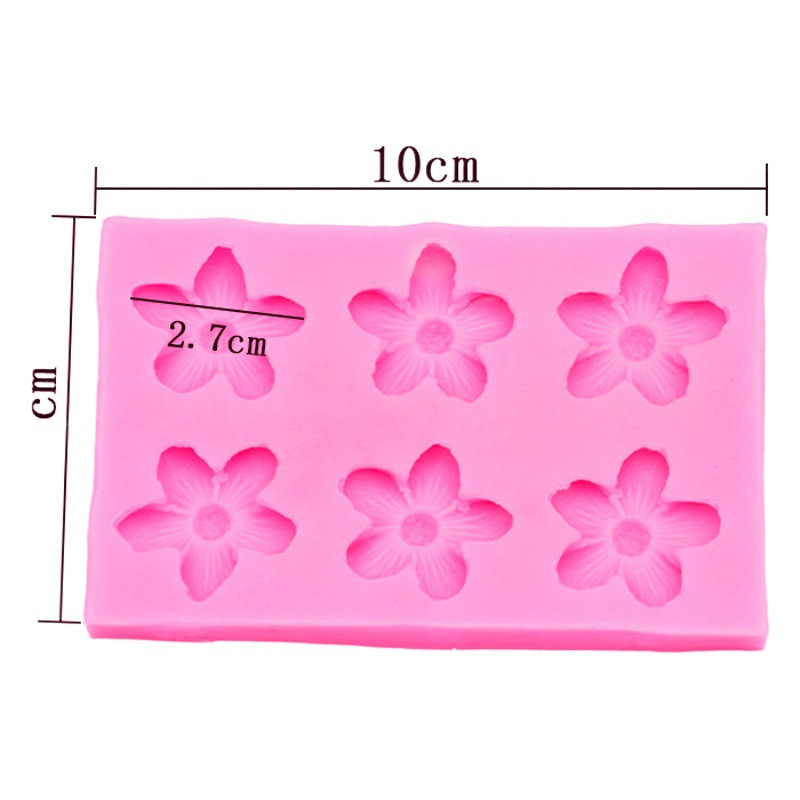 DIY tridimensional pequeña flor silicona fondant molde de yeso aromaterapia jabón hecho a mano conjunto decorativo epoxi molde