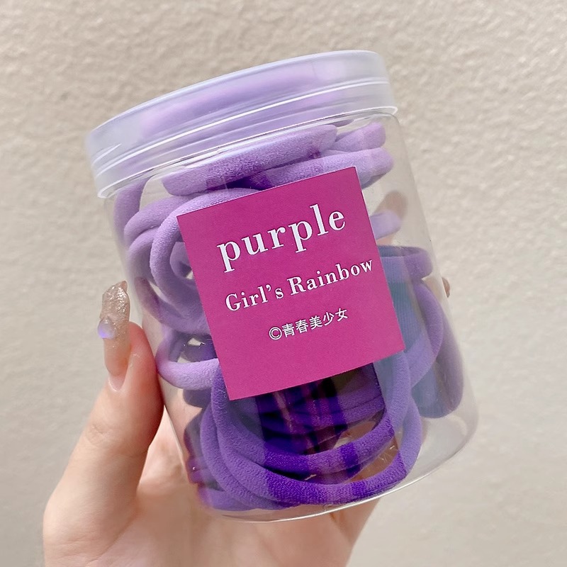 Cuerda de cabeza negra, banda de goma, banda de goma para mujer, cola de caballo alta, cuerda para el cabello, lazo para el cabello, funda de cuero, nuevo cabello atado, 2025