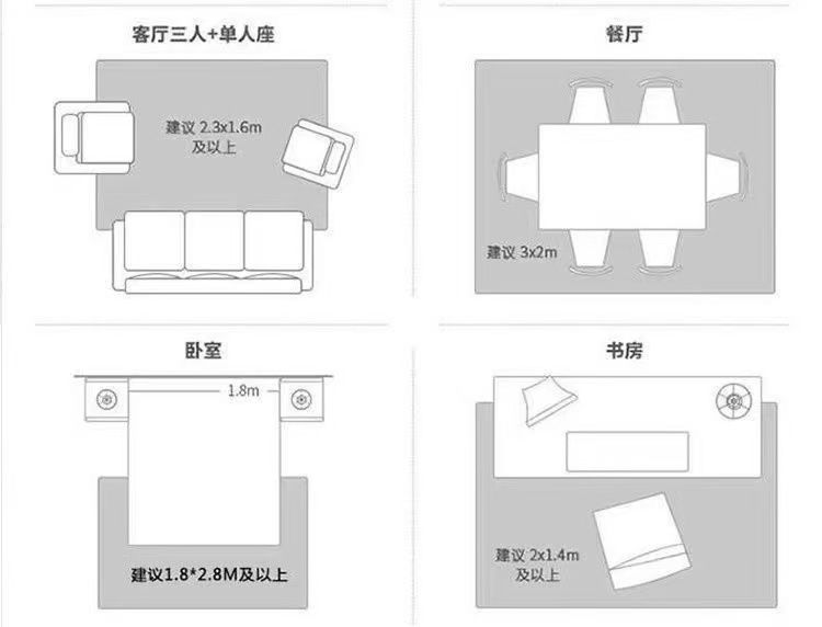Living Room Carpet, New Cream Style, Anti-Fouling and Stain-Resistant Sofa Coffee Table Mat, Bedroom Bedside Large Area Covered with Thickened Version