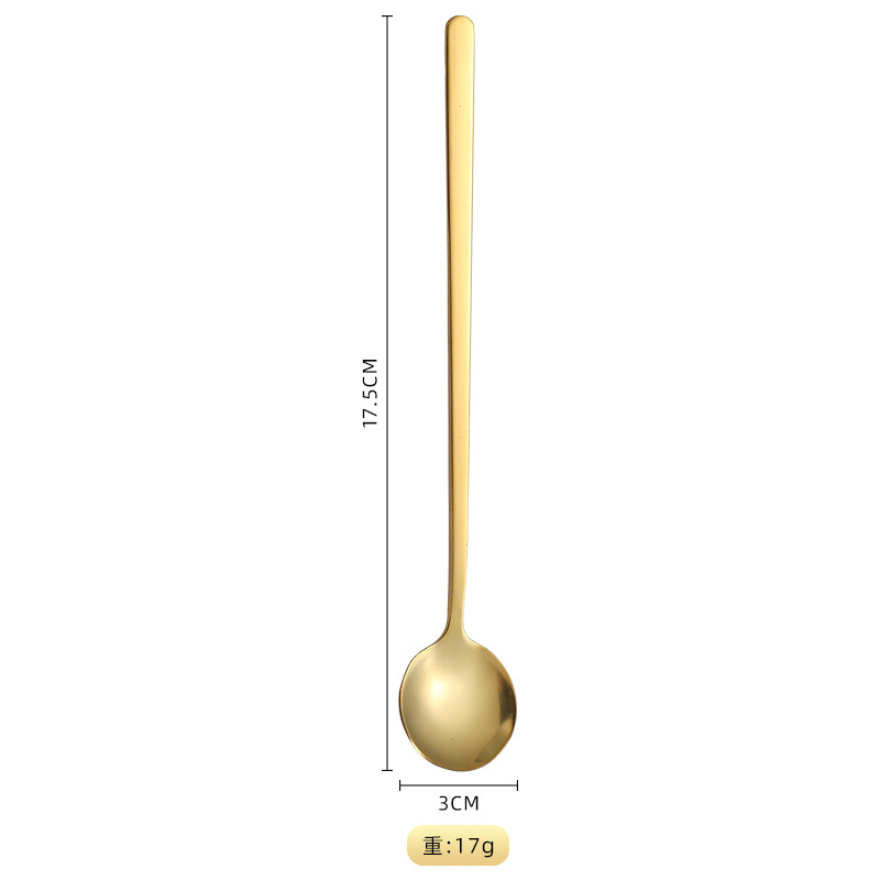 17cm 원형 스푼 골드(고급 모델)