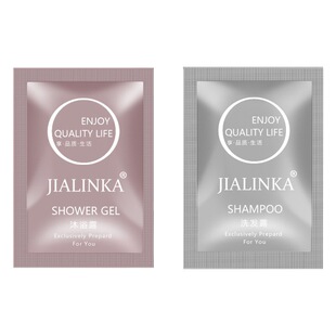 Factory wholesale 8ml bag shampoo shower gel hotel disposable toiletries small bag shampoo cream