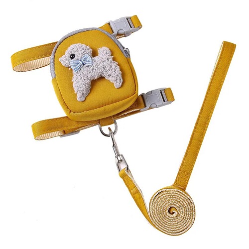 Cat and small dog leash, anti-breakaway, adjustable backpack style, four-season cat and dog leash, household leash