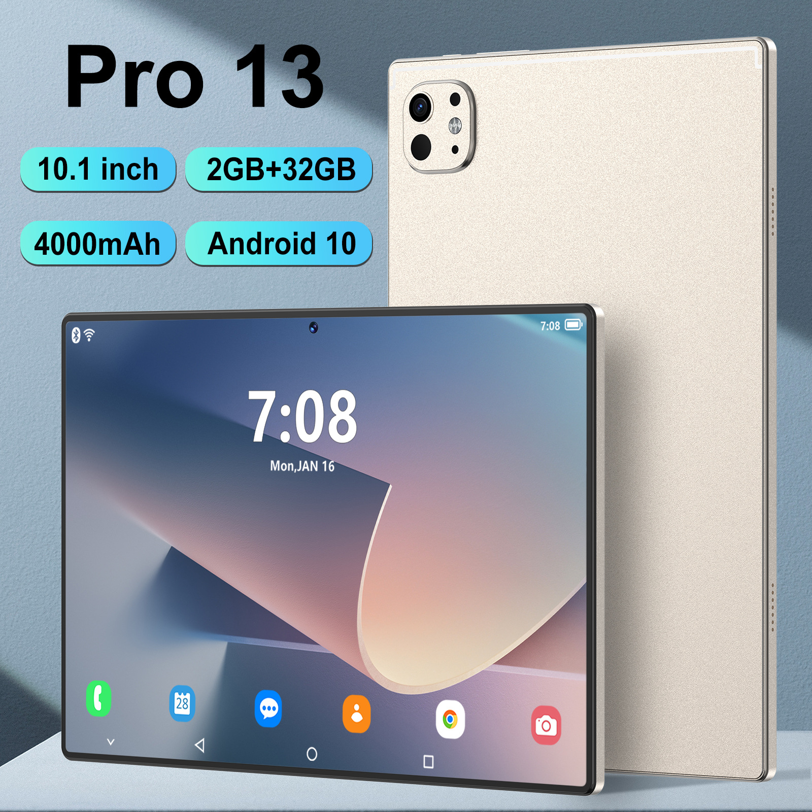 跨境Pro 13平板电脑10.1寸大屏3G通话2+32G安卓系统10厂家批发