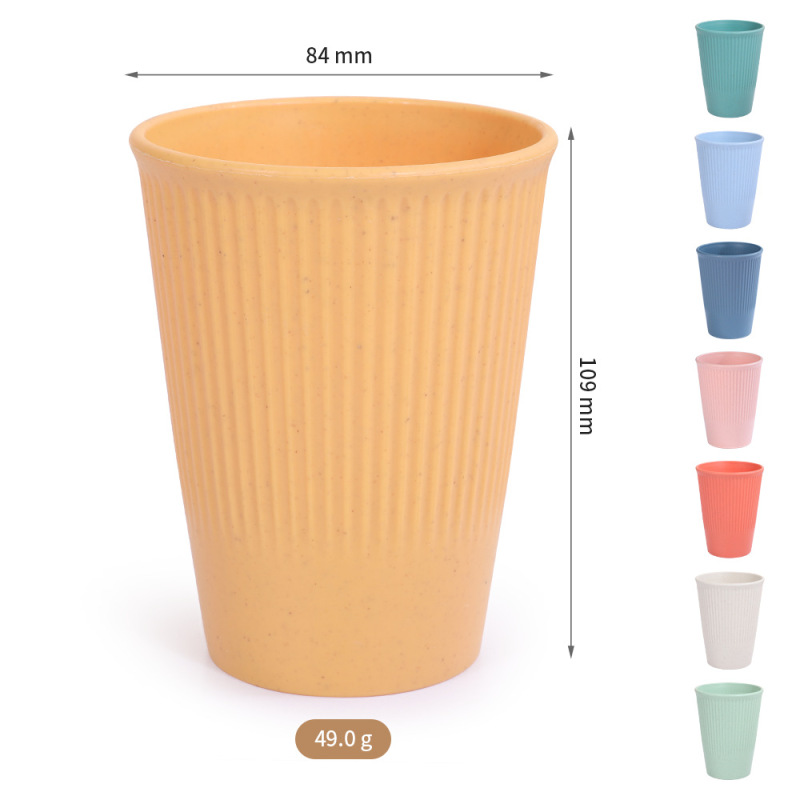 Amazonの人気の小麦わらボウル、カップ、プレート、食器の3点セット、家庭用丼、皿、ドリンクカップ、食器セット|undefined