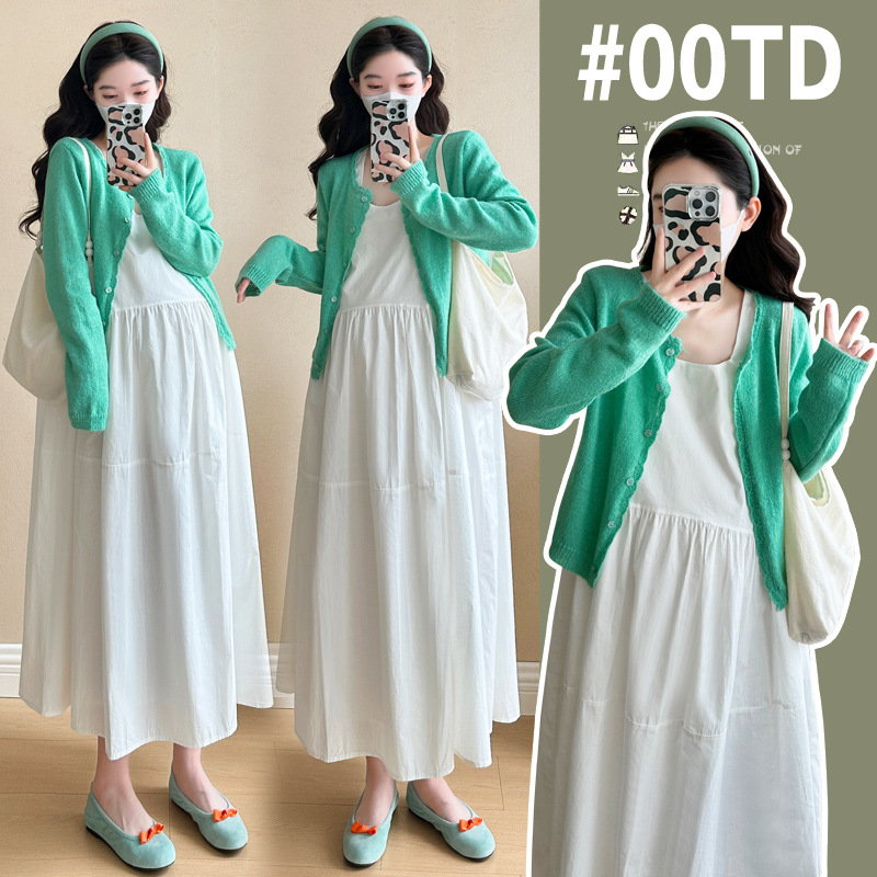 Summer long dress for pregnant