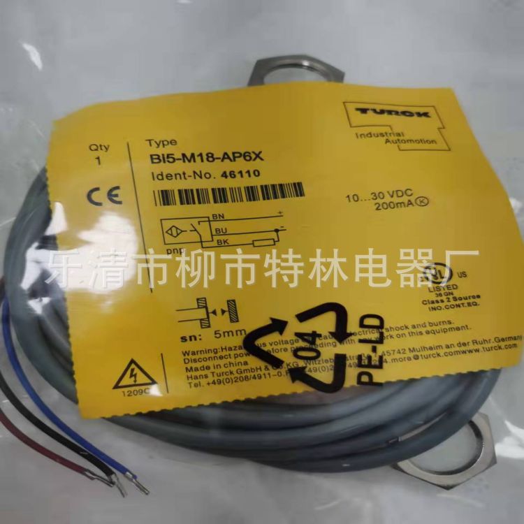 Turck   NI15U M18 AP6X H1141   Inductive Sensor, 15 mm Range, M18 Non