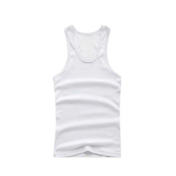 S-DM solid color vest) white
