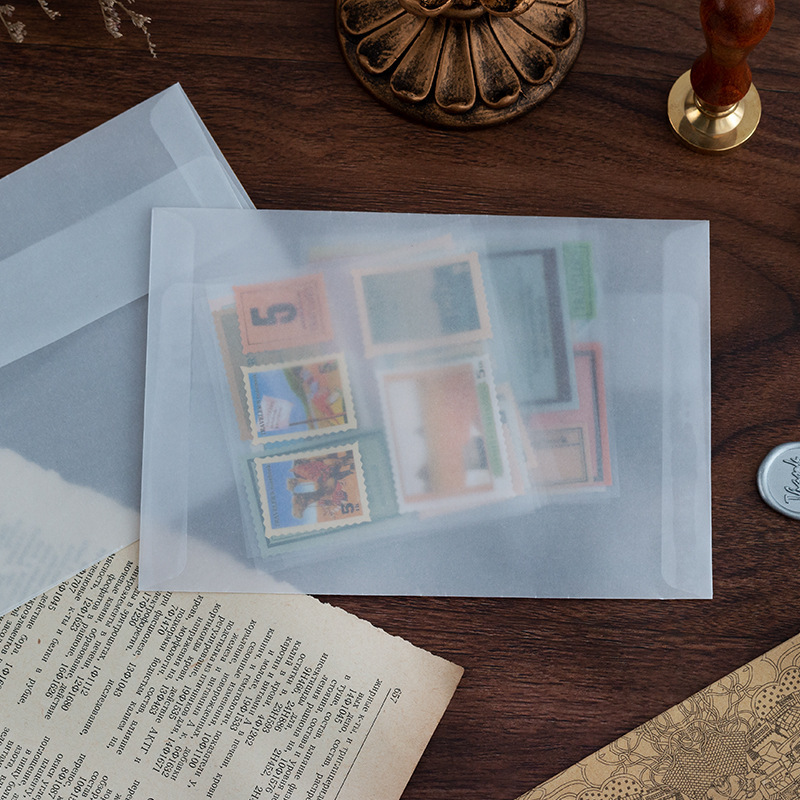 Papel Kraft/tarjeta negra/beige Daolin sobre liso en blanco retro liso invitación sobre fuego pintura sobre