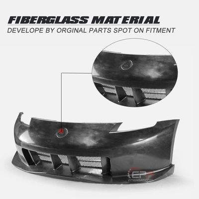 Suitable for Nissan 350Z Large Body Kit Modification Demon Z33 Resin Car Front Bumper Head Mercury Handle Front Bumper Modification (Big Surrounded) - resin-fiber-front-bumper