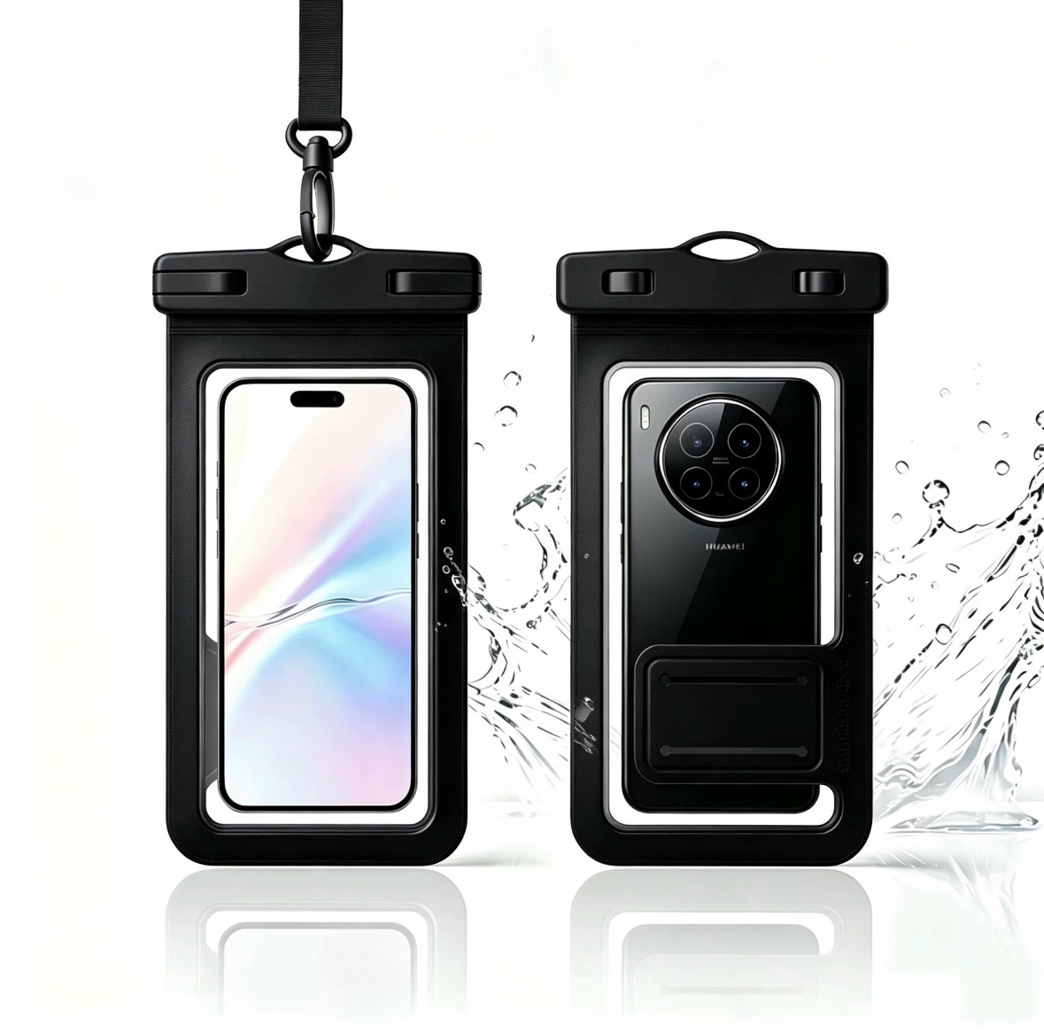 Bolsa impermeable para teléfono móvil transfronterizo con pantalla táctil para nadar buceo especial en la playa para tomar fotos artefactos mágicos rafting cubierta impermeable transparente
