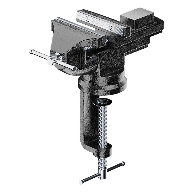 Настольные тиски Delixi, вращающиеся на 360 градусов настольные тиски, сверхпрочные утолщенные маленькие настольные тиски, настольные тиски для рабочего стола