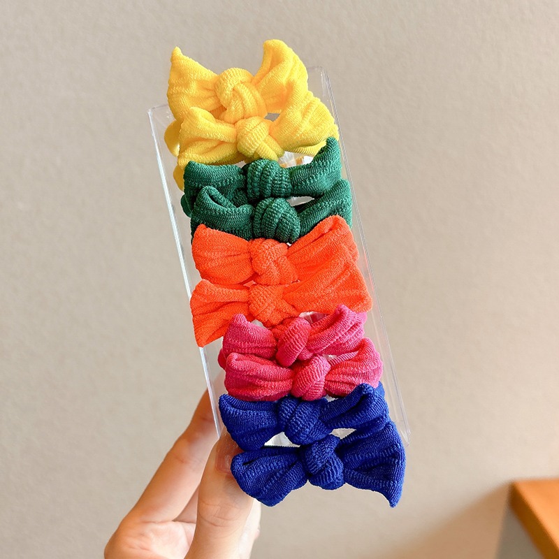 Juego de 10 piezas de cuerda de lazo de mariposa de color brillante