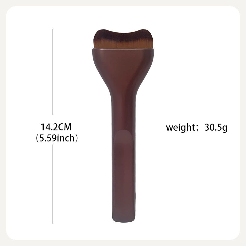 Tekli Makyaj Fırçası - Düz Balık Kuyruğu Fondöten Fırçası Pudra Fırçası Eyeliner Fırçası Burun Kontur Fırçası Allık Fırçası Göz Farı Fırçası Kapatıcı Fırçası