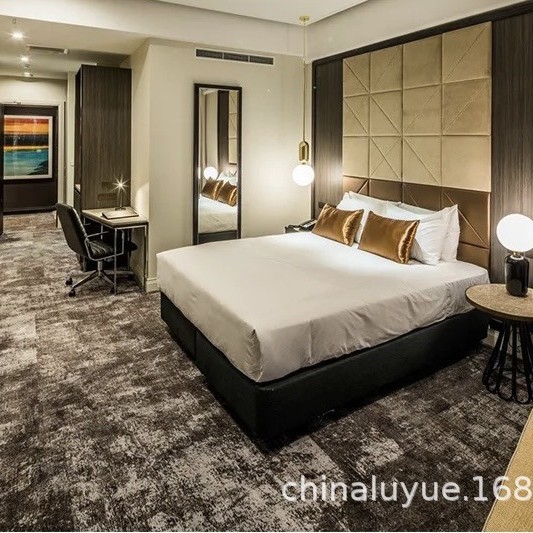 hotel room TV cabinet luggage rack hotel complete set of furniture hotel furniture suite project drawing