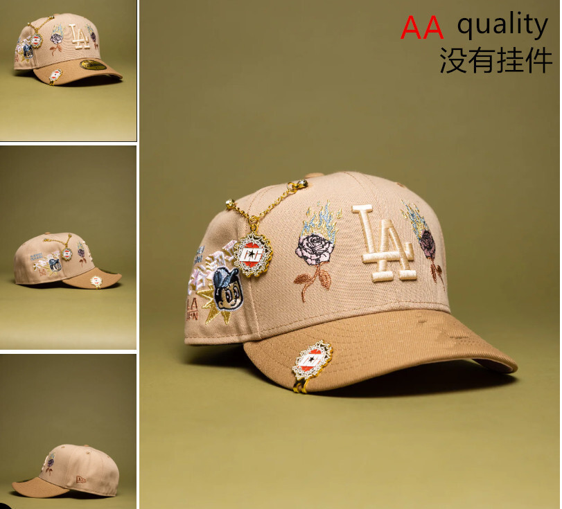 Comercio exterior transfronterizo al por mayor 2026 AA gorra de boca de pato bordado tridimensional ajustable gorra de hip-hop Yankees Dodgers