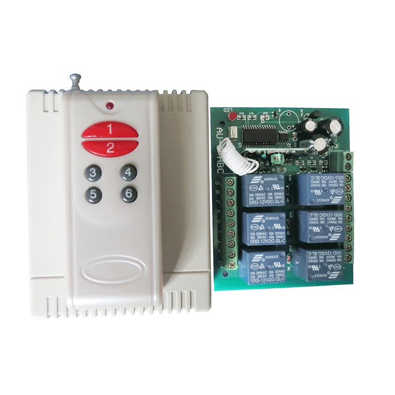 12/24V无线遥控器开关12345678912路继电器模块门禁智能电控门