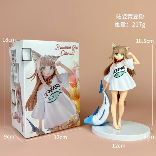 Standing Soybean Pink Cat Girl (boxed)