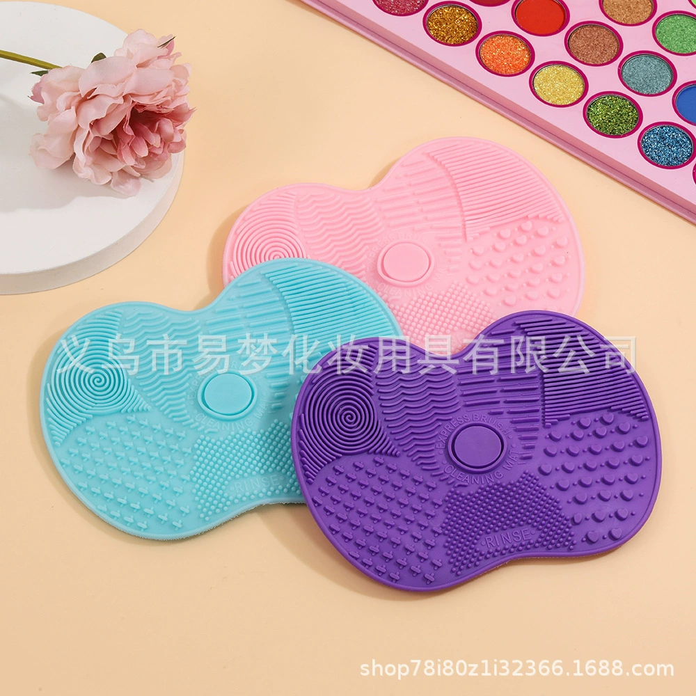Apple silicone washing brush put makeup clean cashi makeup tool cleaning makeup brushing makeup care clean
