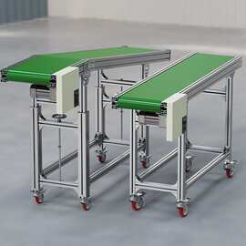 皮带输送机输送带传送带输送带快递分拣线爬坡小型输送机接驳台