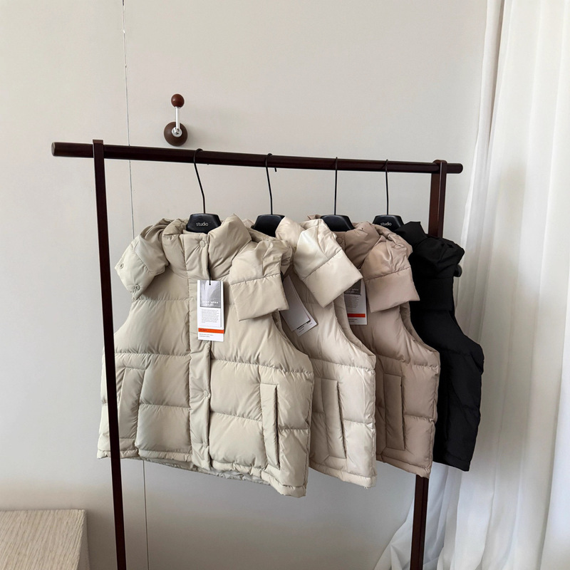 Luqi Lulu4 Grids down Vest Women's Wunder Puff Autumn and Winter Sports Casual Four Grids Hooded