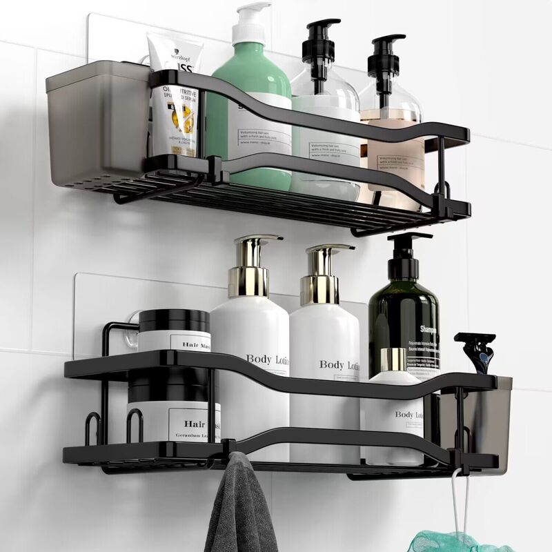 Amazon New Bathroom Rack Bathroom Storage Rack Punch-Free Wall-Hanging Toiletries Rack Amazon New Bathroom Rack Bathroom Storage Rack Punch-Free Wall-Hanging Toiletries Rack
