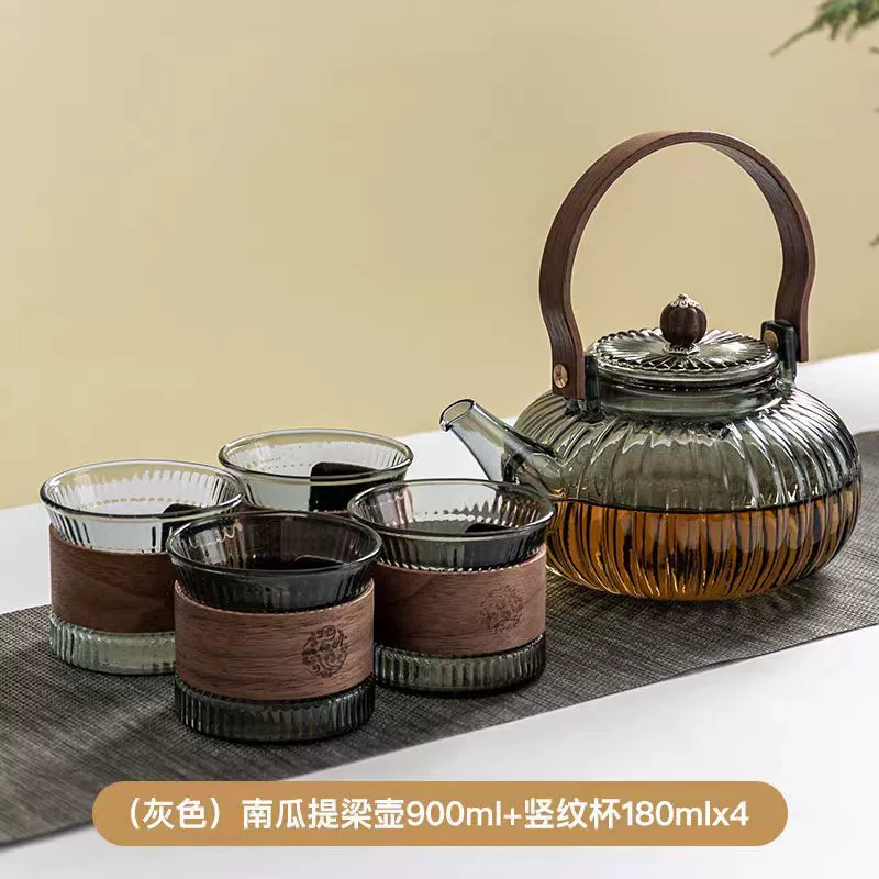 Glass flavored tea, teapot, tea cup, tea set, wholesale, increased thickness