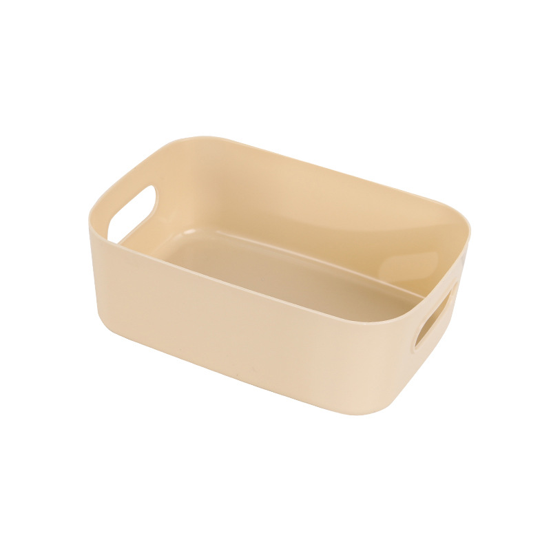 Caja de almacenamiento de artículos diversos de estilo japonés caja de plástico de escritorio caja de organización de cosméticos caja de almacenamiento de cocina cesta de almacenamiento de aperitivos