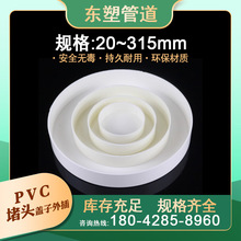 直销批发pvc管帽堵头排水管堵盖管堵160下水管保护盖帽50堵头110