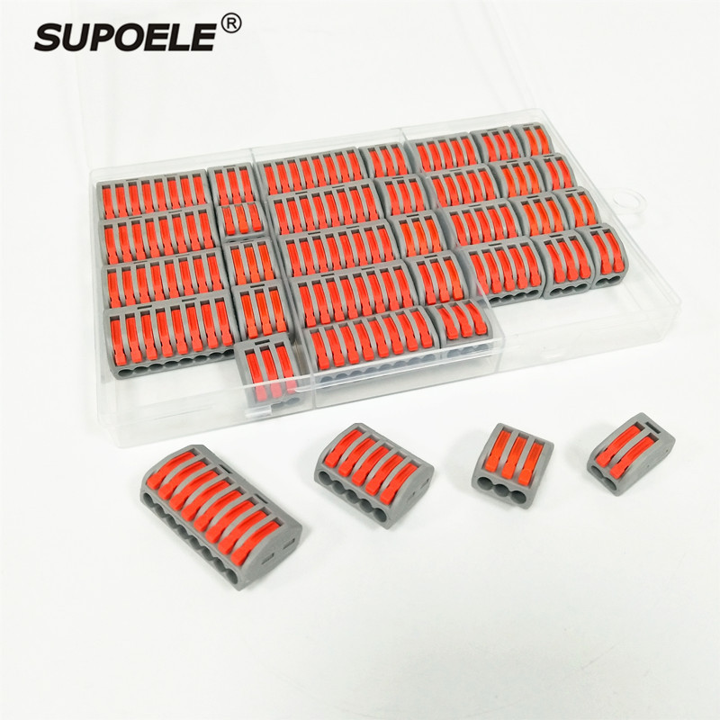 可定制电缆快速连接器软硬导线212/213/215/218接线端子组合套装