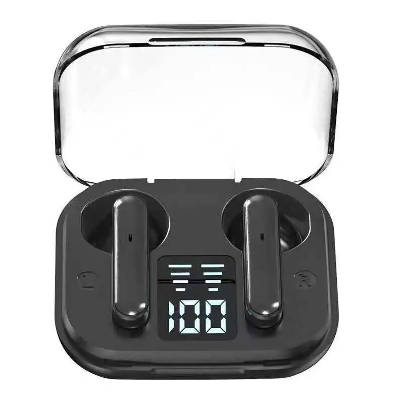 Tws5.0 Bluetooth Headset Digital Display with Charging Compartment Over-Ear Wireless Headset for Making Calls and Listening to Music Stereo Headset Tws5.0 Bluetooth Headset Digital Display with Charging Compartment Over-Ear Wireless Headset for Making Calls and Listening to Music Stereo Headset