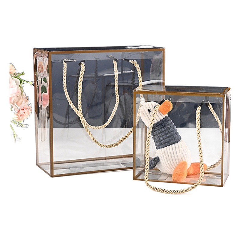 Navidad paz fruta copo de nieve crujiente caja de embalaje caja de plástico transparente caja de regalo portátil PVC caja de embalaje transparente