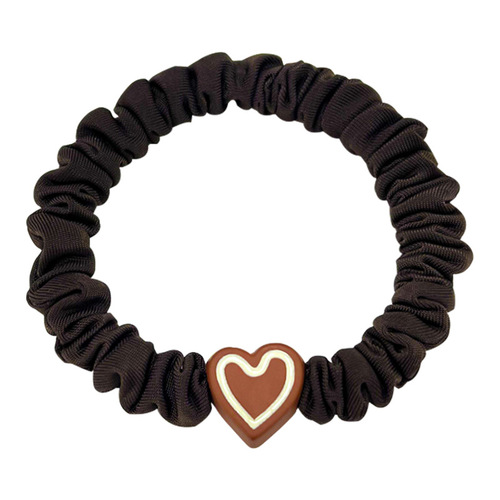 Gentle Bear Headband for Women - Advanced Espresso Color Hair Tie with Simple Elegance, Suitable for Stylish Girls, High Elasticity and Durable Rubber Band