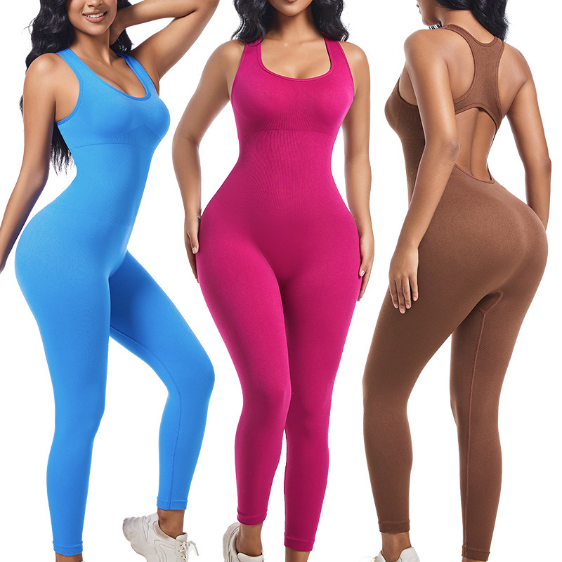 Women's Long Running Fitness Quick-drying Sports Bodysuit Waist-lifting Hip-lifting Sexy Body-shaping Sportswear