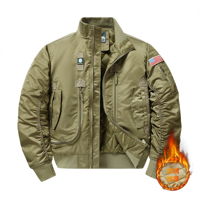 Retro capacious jacket, (Cross-border trading), American style, plus size, increased thickness