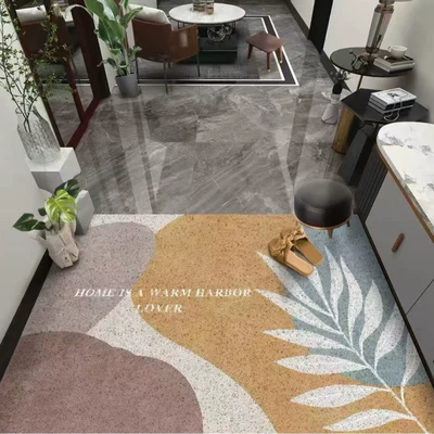 Avtomobil döşəmə paspasları – Household Mat, Hallway Mat - simple-geometry-14-60x90cm-silk-circle