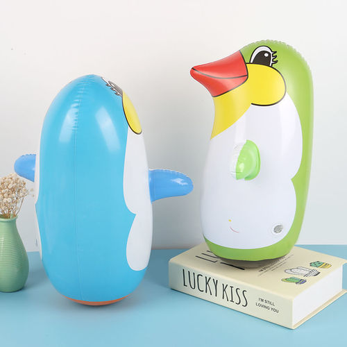 Manufacturer wholesale new children's animal inflatable little penguin pvc inflatable toy cartoon tumbler toy wholesale
