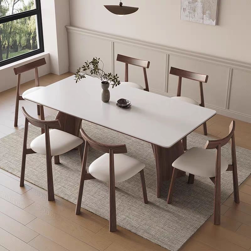 Mesa de comedor de pizarra francesa retro multicapa, mesa de comedor casera moderna simple, mesa de comedor rectangular, restaurante de comercio exterior transfronterizo image 5