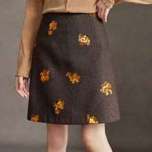 2025冬装新款女装高腰裙显瘦半身裙韩版裙子a字裙短裙2265