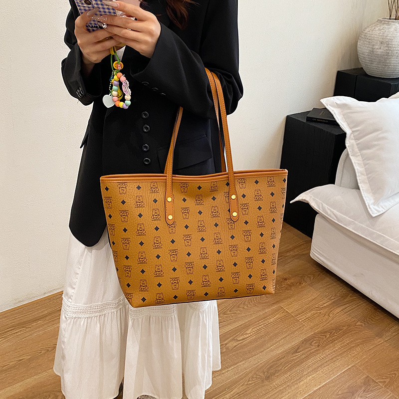 Borsa a secchiello/cestino da donna, versatile, adatta a tutte le stagioni, stile retrò, con grande capacità, modello nuovo._voghion.com