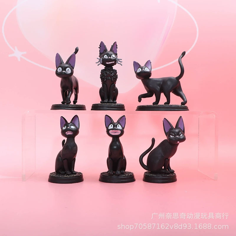 Мультяшная игрушка, минифигурка, кукла, кот, капсульная игрушка