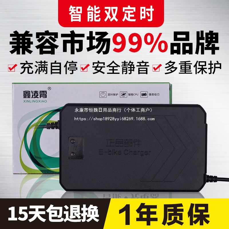 电动车电瓶充电器48V12AH20AH60V72伏爱玛雅迪台铃电车三轮车通用