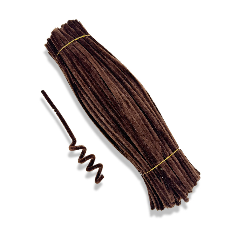 Cifrado [6mm Twisted stick] DIY tiras de lana de colores material hecho a mano de los niños ramo de terciopelo de dinosaurio lana Raíz de lana tiras