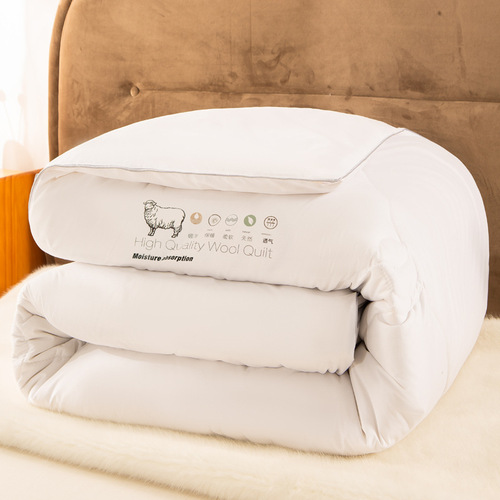 A-class New Zealand wool blanket 100% pure wool filling winter thick warmth cotton winter blanket set for double bed cashmere blanket