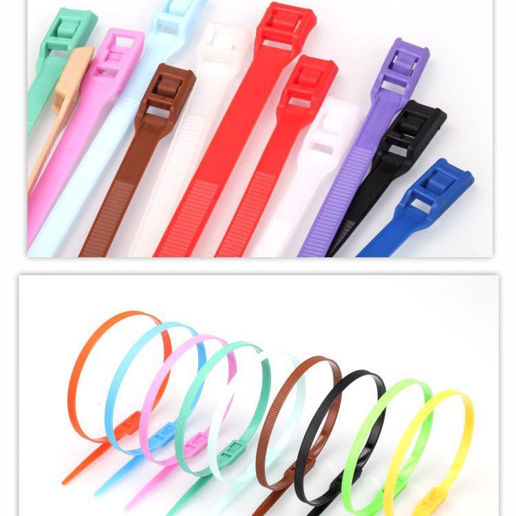 8*350 Trampoline Belt Nylon Self-locking Belt Double-headed Color Belt Children's Park Cable Tying Manufacturer