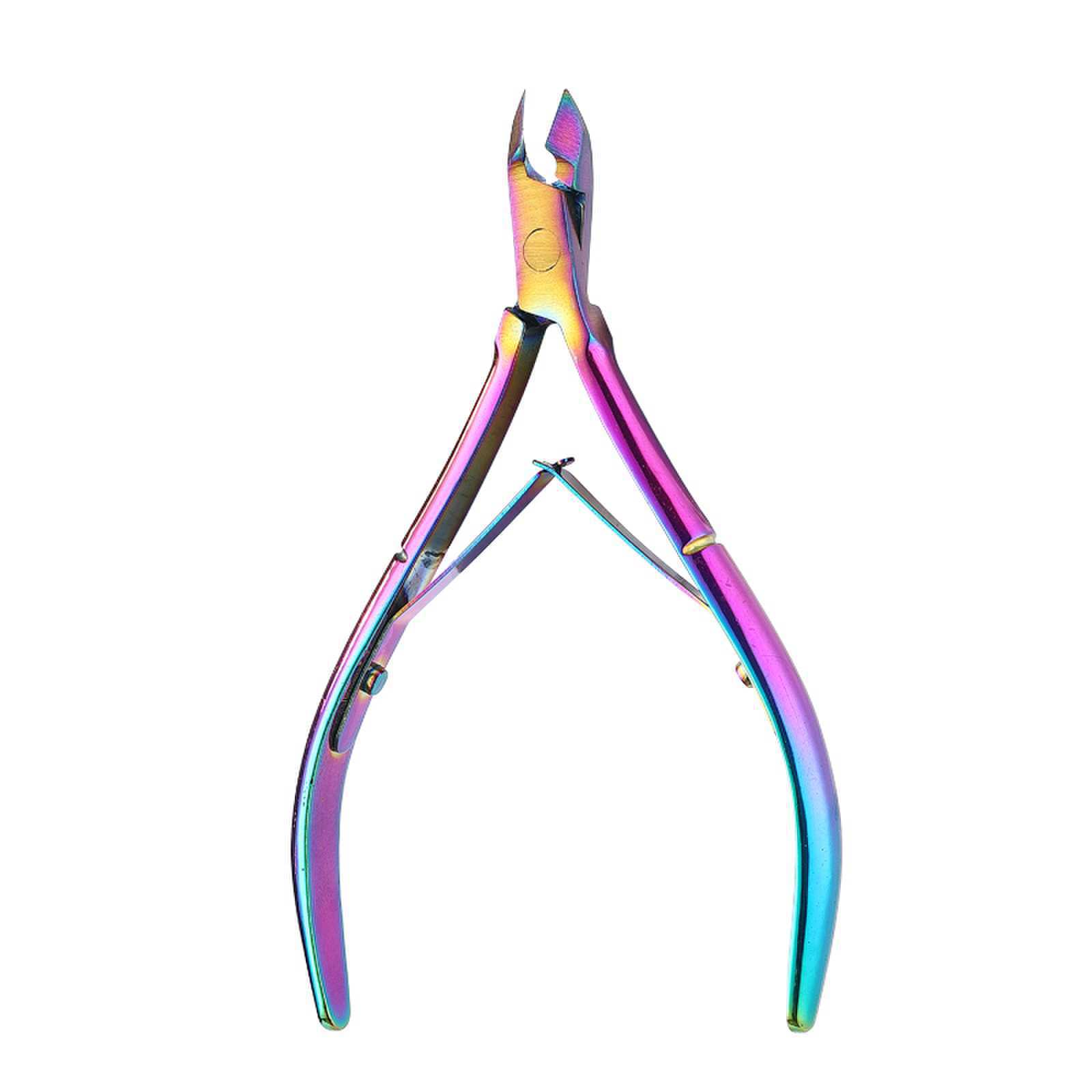 Tijeras para cutículas de acero inoxidable tipo pico de águila afiladas, cortaúñas, cortador para uñas encarnadas, quitapelillos, separador de acero.