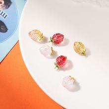 水果草莓琉璃珠子手工DIY编织手链项链配件古风发簪车载挂件材料