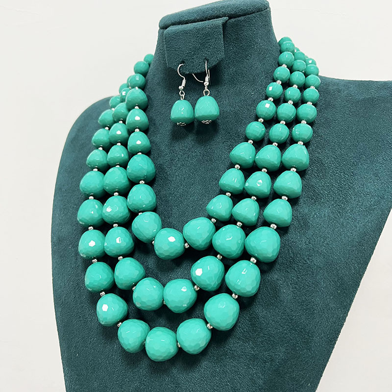 170g Weight Earrings, Necklace Classification 1 Set Quantity Holiday Occasion Acrylic Material Solid Color Pattern Unisex Gender Irregular Design Exaggerated Style Exaggerated Solid Color Arylic Irregular Unisex Earrings Necklace 28