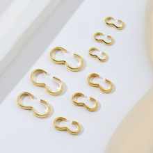 铜三字扣 18K真金保色 3字扣手链项链结尾扣 DIY饰品配件批发B54
