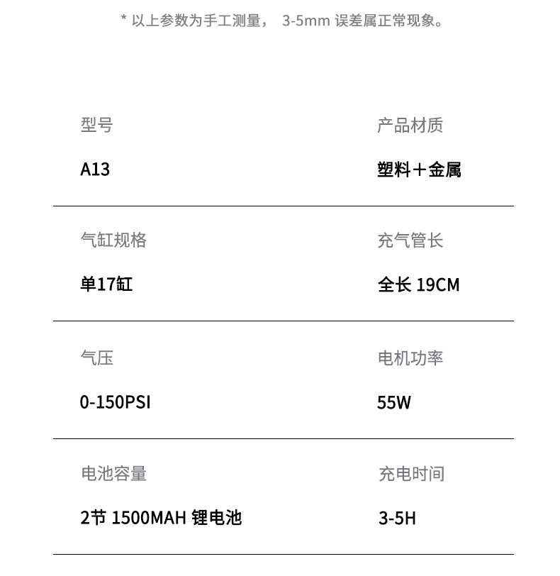 Cross-Border Exclusive Supply of Car-Mounted Wireless Air Pumps, Portable Mini Electric Air Pumps, High-Pressure Air Pumps for Car Tires