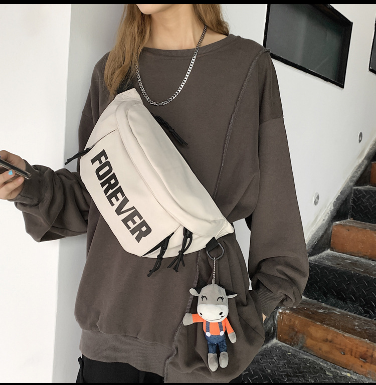 Women's Streetwear Letter Canvas Waist Bags display picture 11